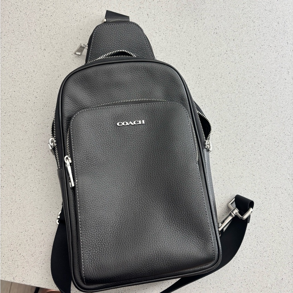 Coach Black Belt Bag with Sleek Design and Adjustable Strap